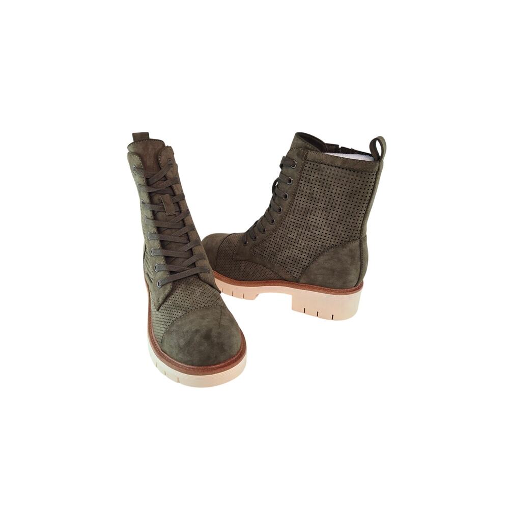 Green MIA Havenn Lug White Sole Boots